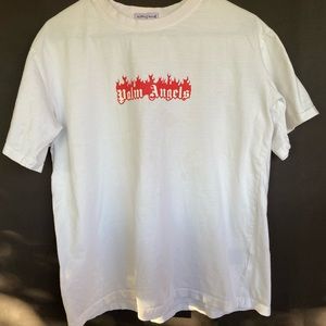 Palm Angels Boxed Flamed Logo T Shirt